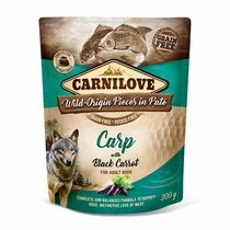 Carnilove Dog tasakos Paté Carp with Black Carrot - Ponty fekete répával 300g HU
