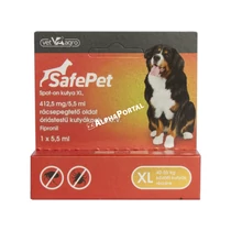 SafePet 412,5mg/5,5 ml spot on kutya XL 40-55 kg 1x