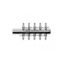 Csapos levegőelosztó fém 10 ágú (18mm be, 4/6mm ki) - nagy pumpához