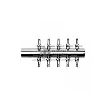 Csapos levegőelosztó fém 10 ágú (18mm be, 4/6mm ki) - nagy pumpához