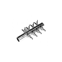 Csapos levegőelosztó fém 8 ágú (18mm be, 4/6mm ki) - nagy pumpához
