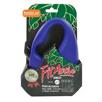 FitActive Retractable Dog Leash - automata szalagos póráz (kék) kutyák részére (L) 5 méter