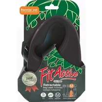 FitActive Retractable Dog Leash - automata szalagos póráz (fekete) kutyák részére (L) 5 méter