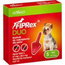 Fiprex Duo S 67 mg + 60,3 mg rácsepegtető oldat kutyáknak 1x