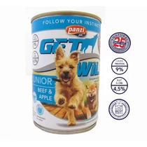 Panzi Getwild Junior (Marha,alma) konzerv - Kölyök kutyák részére 415g