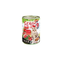 Panzi Fitactive Junior (marha,bárány,alma) konzerv - Kölyök macskák részére 415g