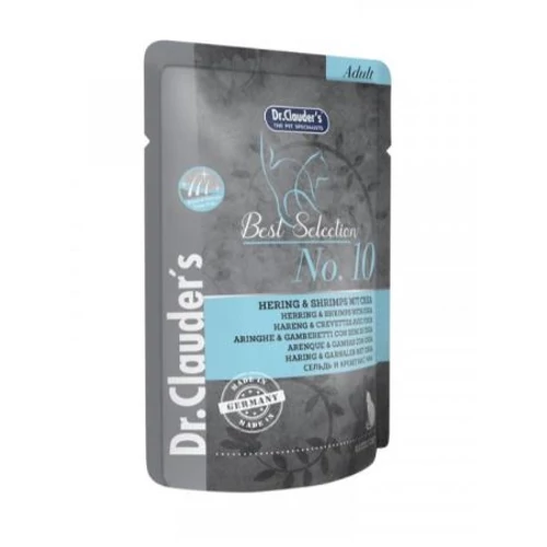 Dr.Clauders Cat Best Selection No10 Alutasak Hering&garnéla chia maggal 85g