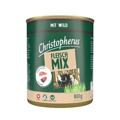 Christopherus Dog konzerv meat mix vad 800g