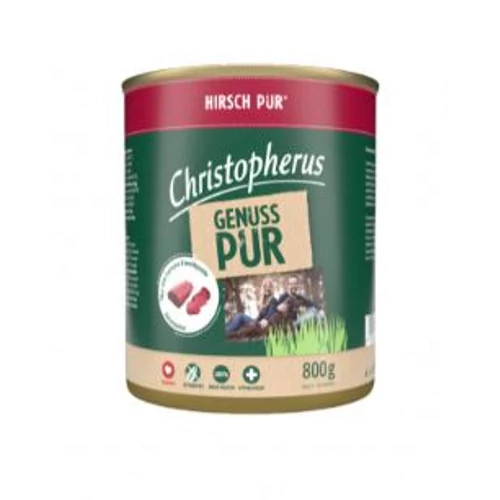 Christopherus Dog konzerv pure gímszarvas 800g