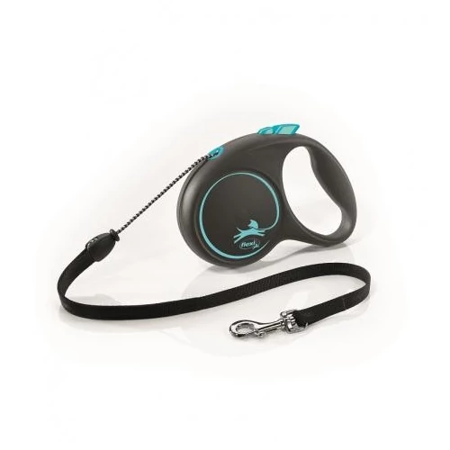 Flexi Black Design zsinóros automata póráz S 5m 12kg-ig kék