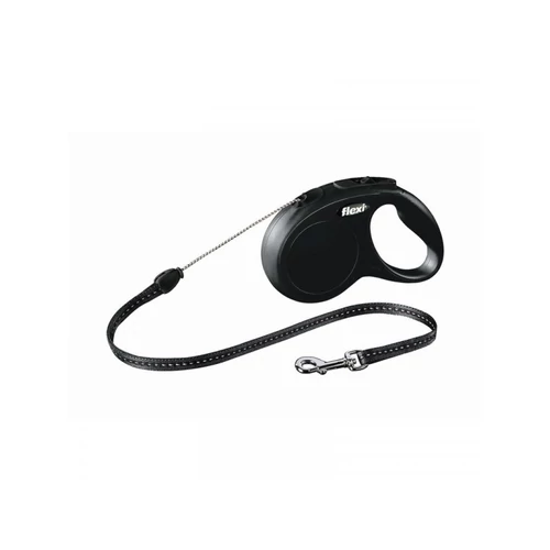 Flexi New Classic zsinóros automata póráz S 5m 12kg-ig fekete