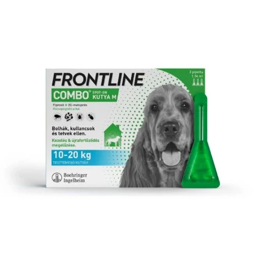 Frontline Combo kutya M 10-20 kg 1.34 ml 3x