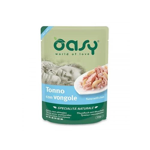 Oasy Cat Alutasak Natural Tuna&Clam 70g