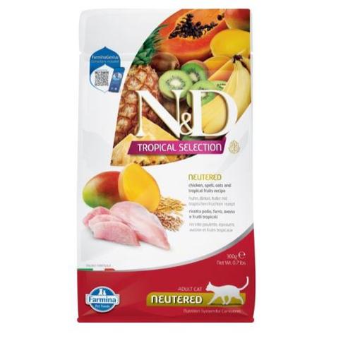 N&D Tropical Selection Cat Chicken Neutered Adult 300g