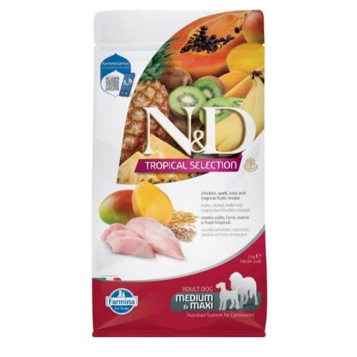 N&D Tropical Selection Dog Chicken adult medium&maxi 2kg