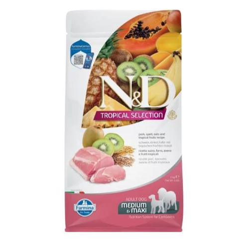N&D Tropical Selection Dog Pork Adult medium&maxi 2kg