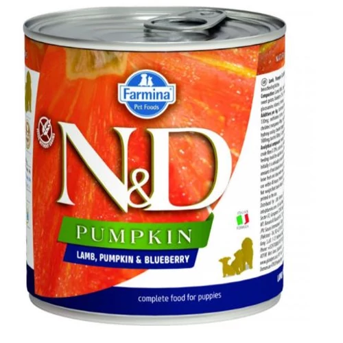 N&D Dog konzerv Bárány&Áfonya Sütőtökkel Puppy 285gr