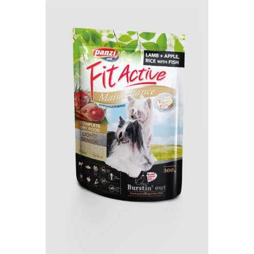 Panzi FitActive Hypoallergenic Lamb LIGHT/SENIOR bárány,rizs,alma száraztáp 300g