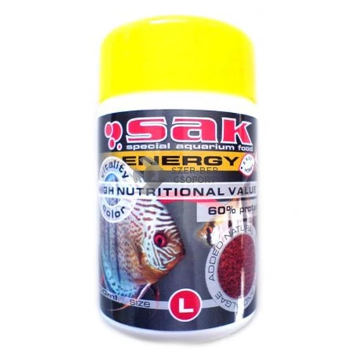 Sak Energy szemcsés haleleség S 100 ml