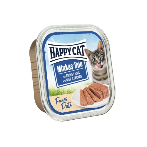 Happy Cat Minkas Duo Marha & Lazac 16x100g