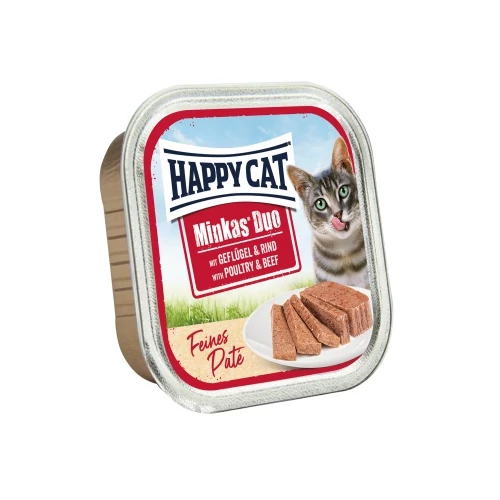 Happy Cat Minkas Duo Szárnyas-Marha 16x100g