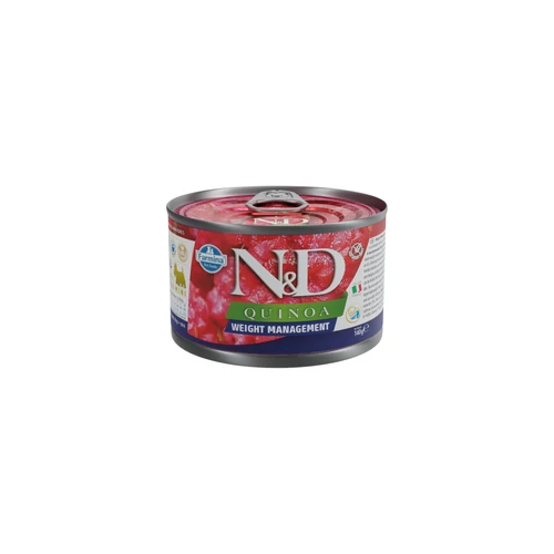 N&D Quinoa Dog konzerv Weight Management adult mini 140g