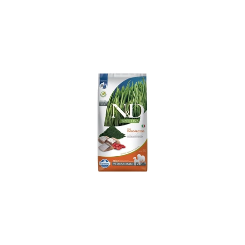 N&D Spirulina Dog hering adult medium/maxi 7kg