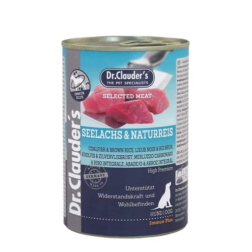 Dr.Clauders Konzerv Selected Meat Fekete Tőkehal&Barna Rizs 400g
