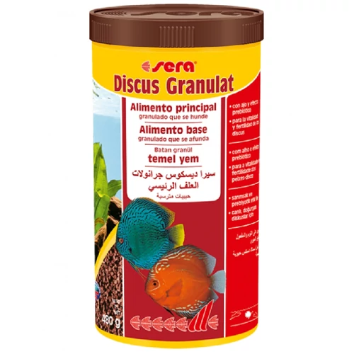 Sera Discus Granules Nature díszhaleleség - 1.000 ml