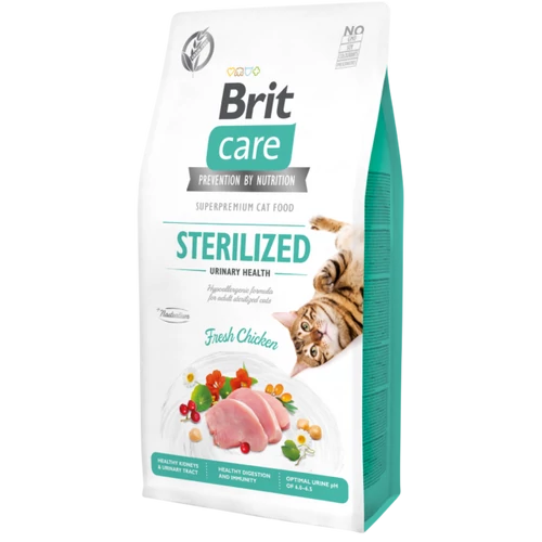 Brit Care Cat Grain Free STERILISED - URINARY HEALTH Chicken 2kg