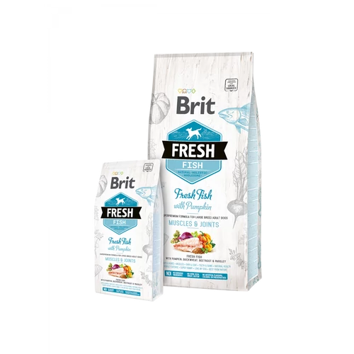 Brit Fresh Adult Large Muscles & Joints Friss Hal sütőtökkel 12kg