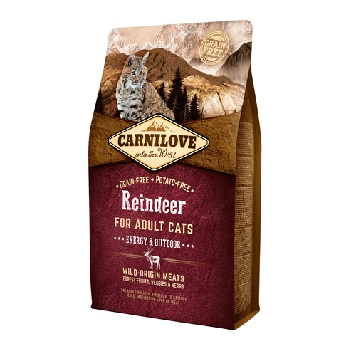 Carnilove Cat Adult Rénszarvas – Energy & Outdoor 2kg