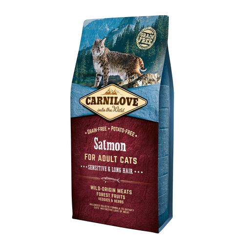 Carnilove Cat Adult Lazac – Sensitive & Long Hair 6kg