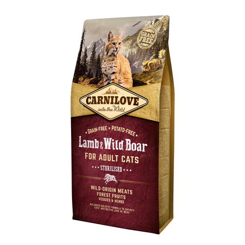 CarniLove Bárány & Vaddisznó Sterilised Cat 6kg