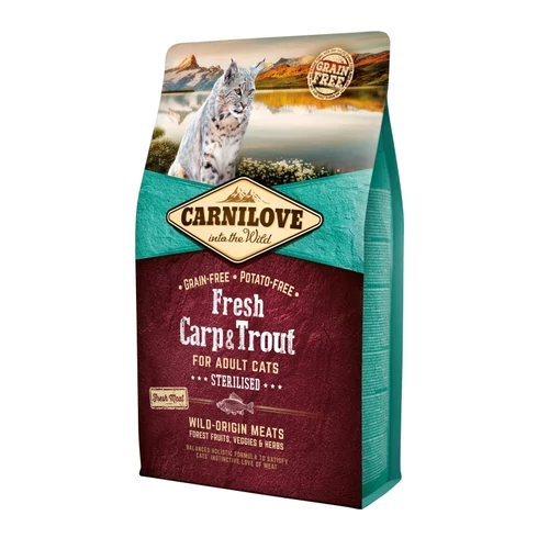 Carnilove Fresh Adult Cat ponty&pisztráng sterilised 2kg