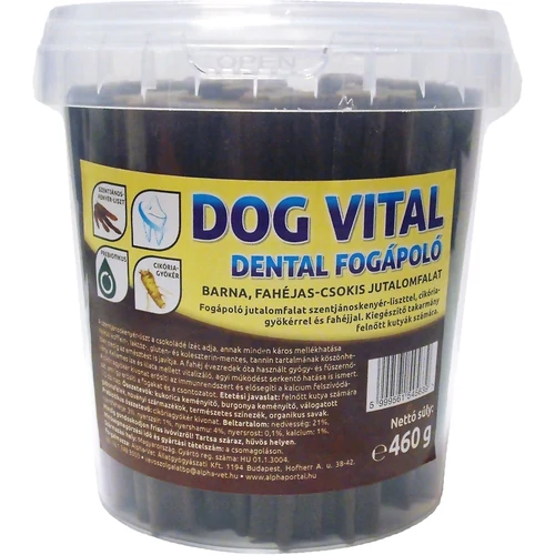 Jutalomfalat Dog Vital Dental Fogápoló / Fahéjas-Csokis 460g