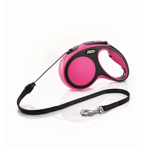 Flexi New Comfort zsinóros automata póráz S 8m 12kg-ig pink