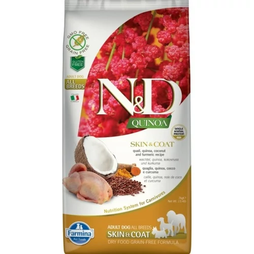 N&D Dog Quinoa Skin&coat Fürj 7kg