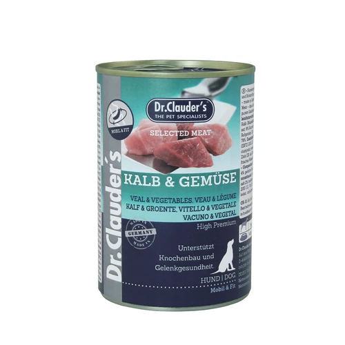 Dr.Clauders Konzerv Selected Meat Borjú&Zöldség 400g