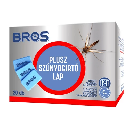 Bros szúnyogirtó lapkák elektromos készülékhez – 20 db/csomag