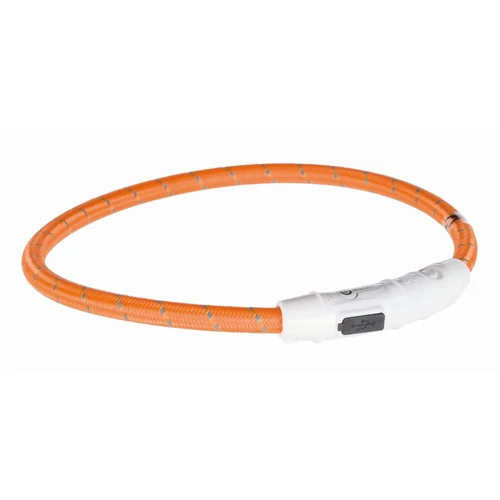 Nyakörv Világítós, Usb Töltővel M-L 45cm/7mm Narancs