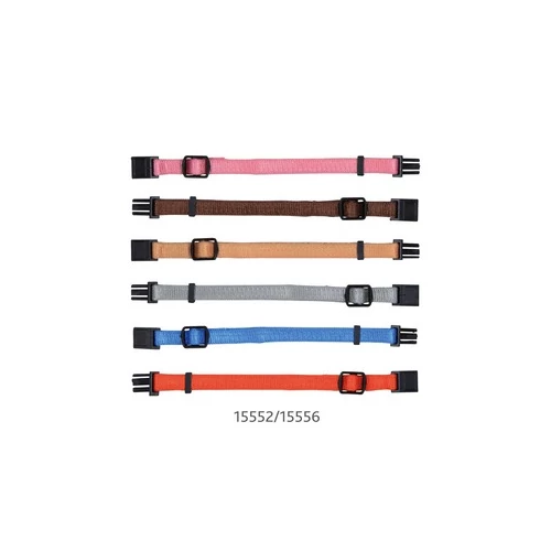 Nyakörv Kölyöknek M-L 22-35cm/10mm 6db Barna,Bézs,Szürke,Pink,Narancs,Kék