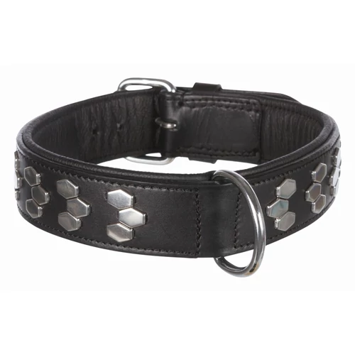 Nyakörv Active bőr csavarokkal M 38-45cm/40mm fekete