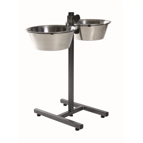 Tál Fém Állványon Kutyának 2x4.5l/28cm