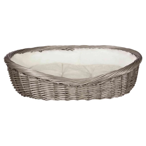 Kosár Fonott Béléssel és párnával 50cm szürke