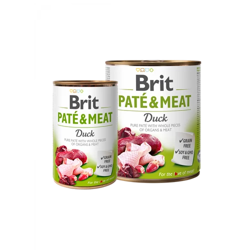 Brit paté & meat - kacsa konzerv 6x400g