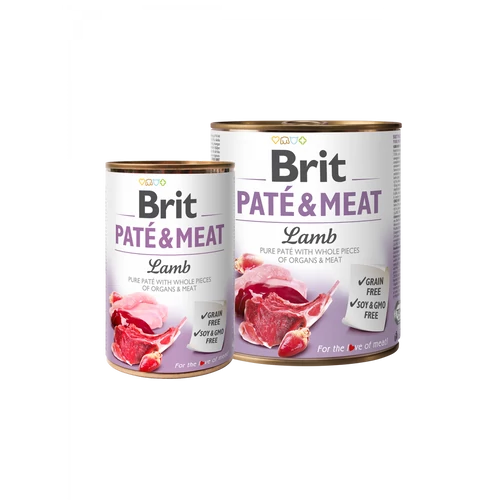 Brit paté & meat - bárány konzerv 6x400g