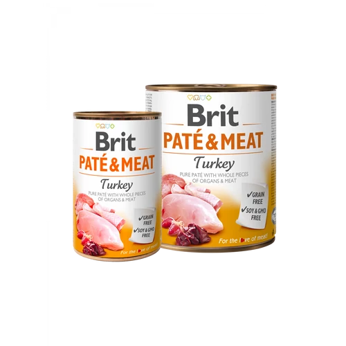 Brit paté & meat - pulyka konzerv 6x400g
