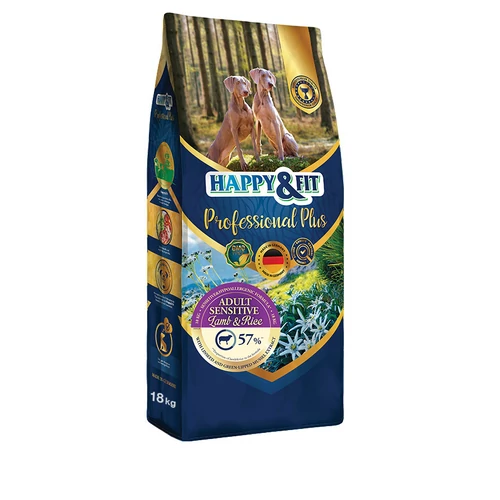 Happy&amp;Fit Sensitive bárány és rizs kutyatáp 18kg – érzékeny kutyáknak
