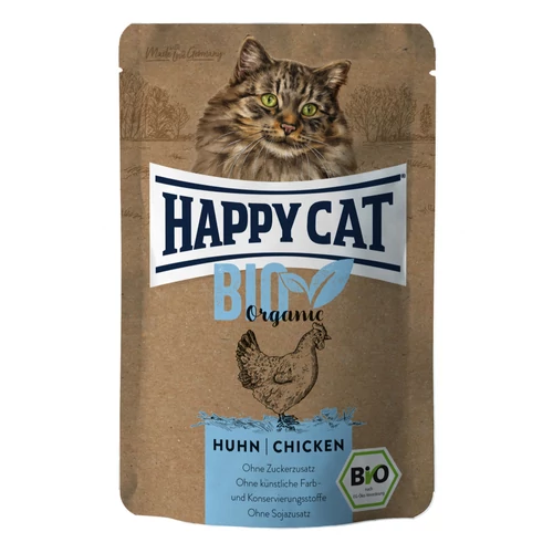 Happy Cat Bio Organic alutasakos eledel - Baromfi 85g